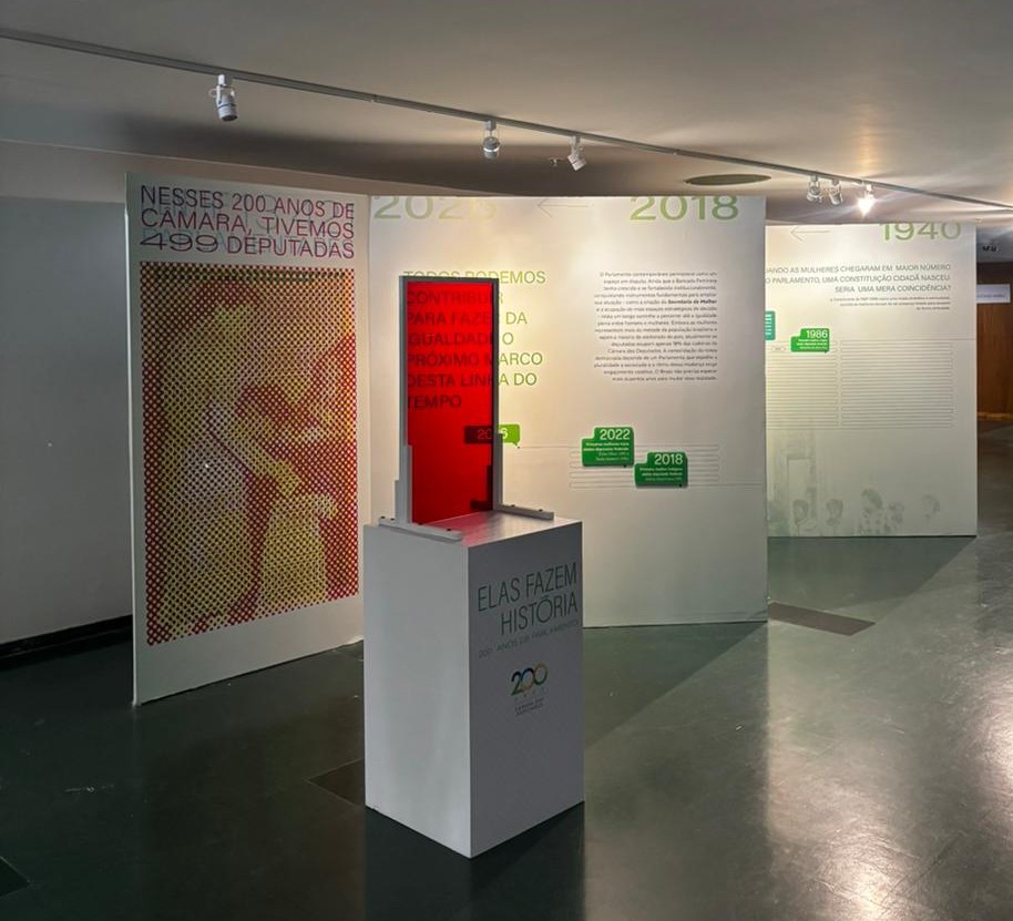 Exposição "Elas Fazem História: 200 anos de Parlamento" será inaugurada nesta quarta-feira (4)