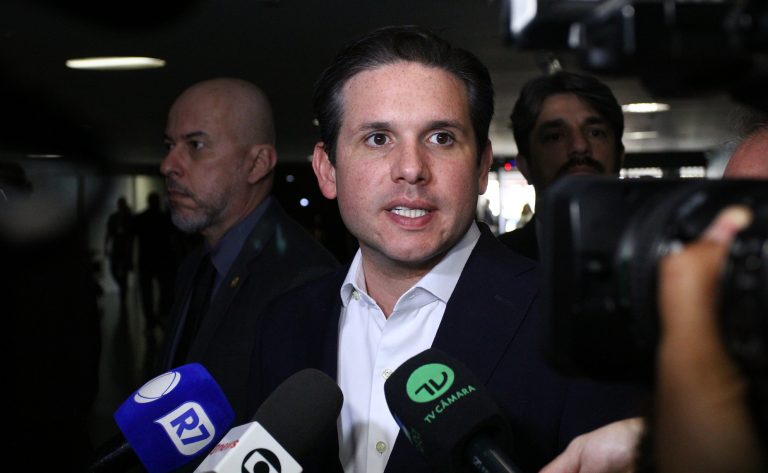 Presidente da Câmara dos Deputados, Hugo Motta (REPUBLICANOS - PB) concede entrevista.