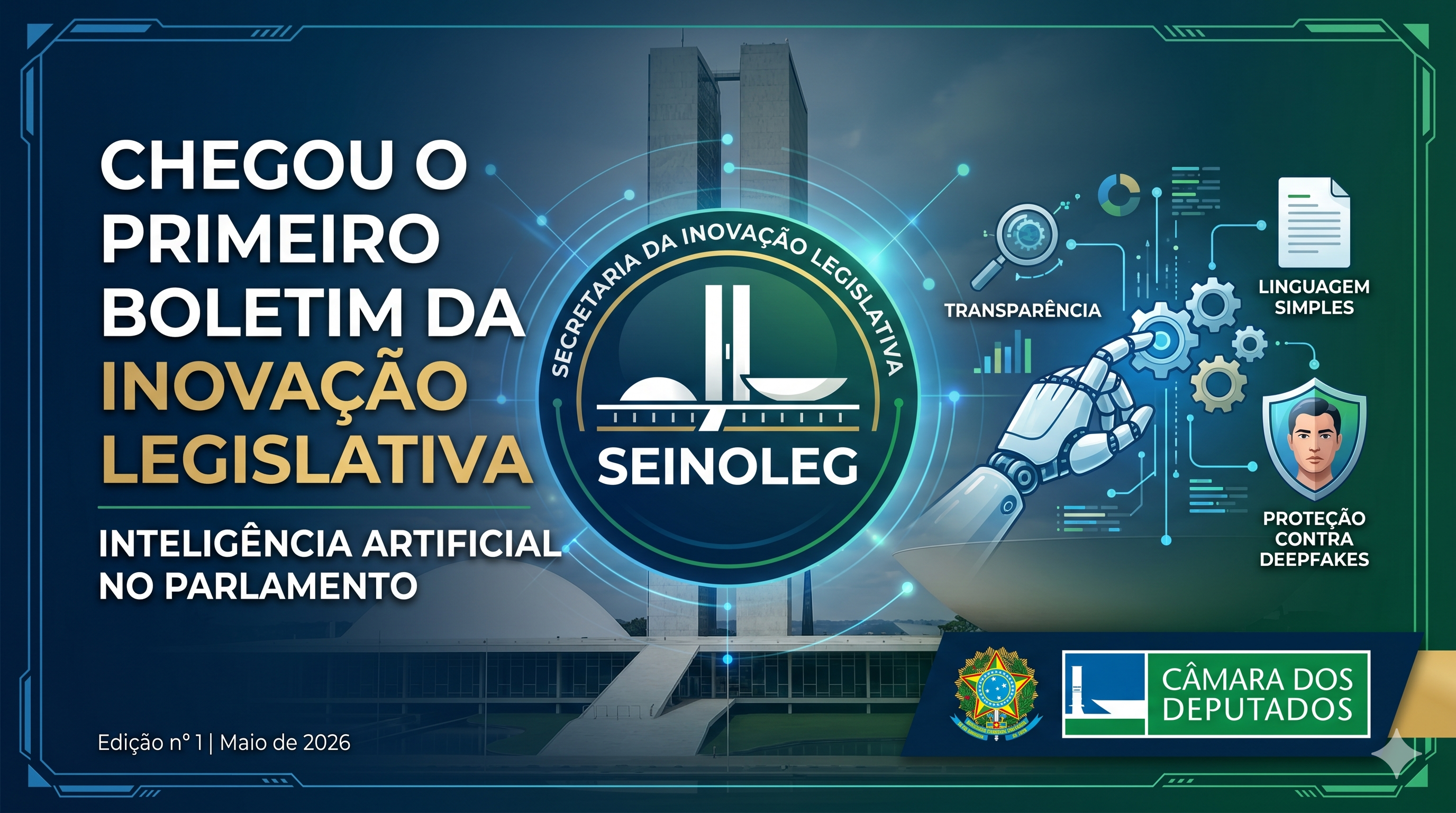 Secretaria da Inovação Legislativa publica seu primeiro boletim informativo