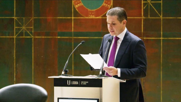 Hugo Motta defende democracia e cooperação entre países no Fórum de Lisboa Hugo Motta defende democracia e cooperação entre países no Fórum de Lisboa