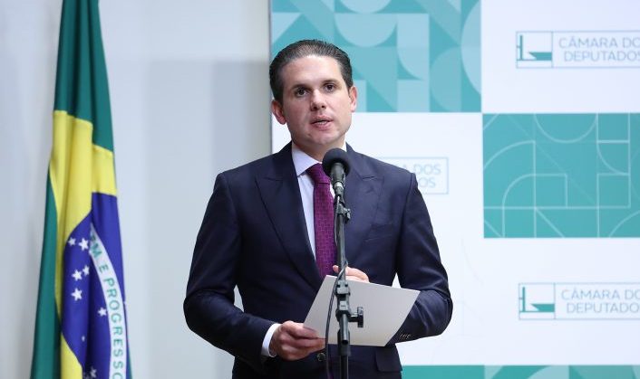 Cerimônia de Posse dos novos Servidores. Presidente da Câmara dos Deputados, Hugo Motta (REPUBLICANOS - PB).